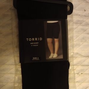 Torrid Black Bike Shorts